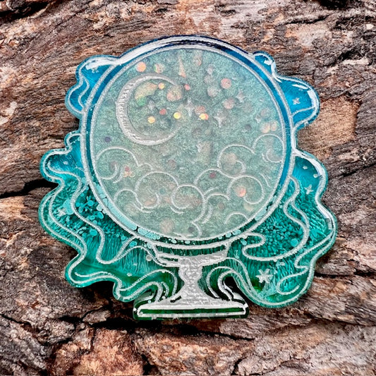 Crystal ball tag