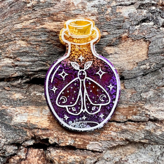 Moth potion tag