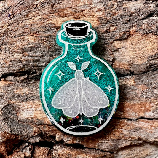 Moth potion tag