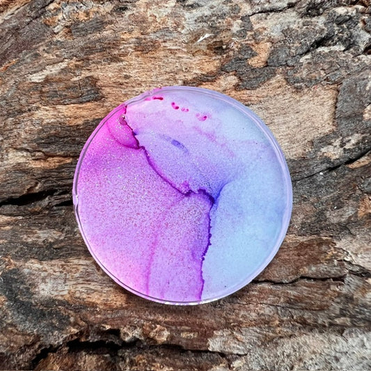 Fluid Art tag - circle medium