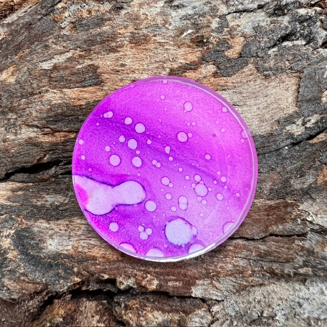 Fluid Art tag - circle medium
