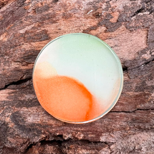 Fluid Art tag - circle medium
