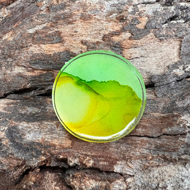 Fluid Art tag - circle small