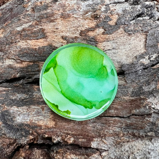 Fluid Art tag - circle small