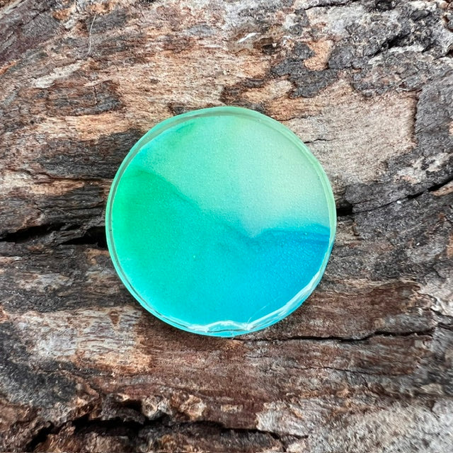 Fluid Art tag - circle small