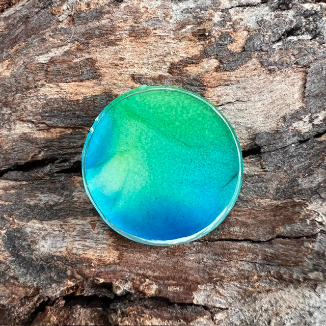 Fluid Art tag - circle small