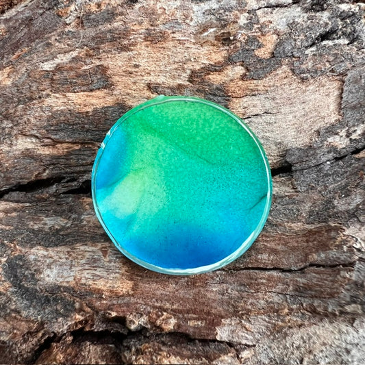 Fluid Art tag - circle small