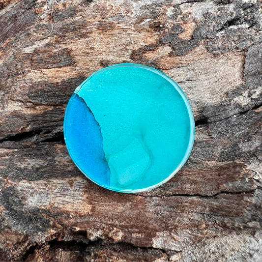 Fluid Art tag - circle small
