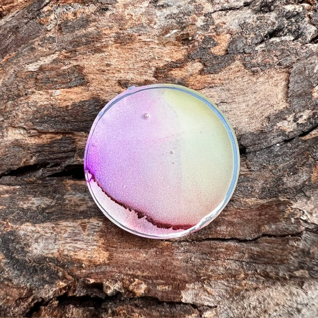 Fluid Art tag - circle small