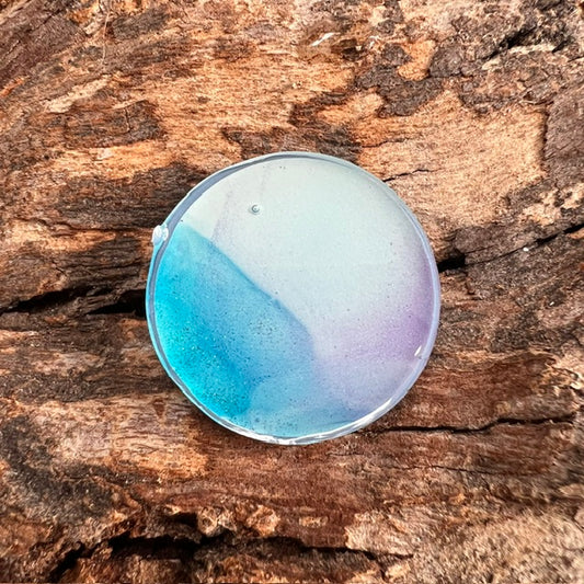 Fluid Art tag - circle small