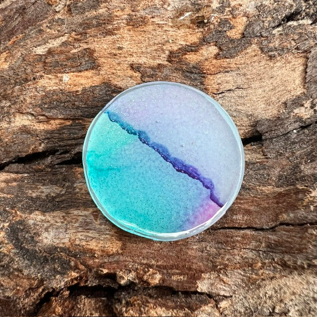Fluid Art tag - circle small