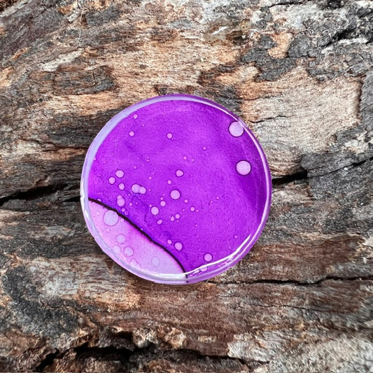 Fluid Art tag - circle small