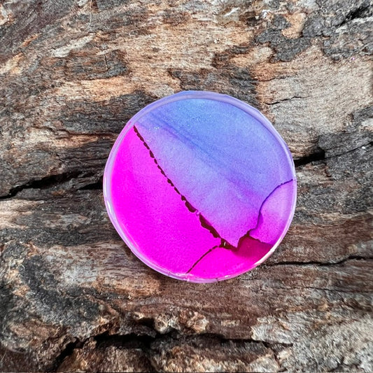 Fluid Art tag - circle small