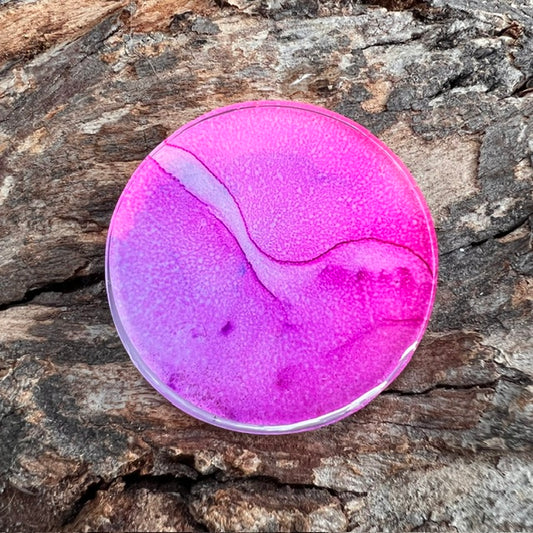 Fluid Art tag - circle large