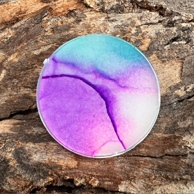 Fluid Art tag - circle large