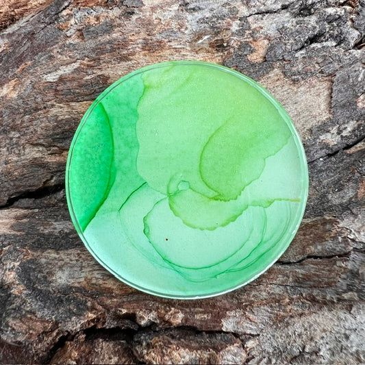 Fluid Art tag - circle large