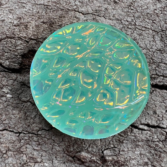 Green opal tag - Baby Bonnet