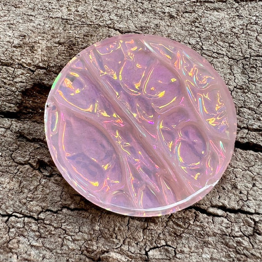 Pink opal tag - Mother of Pearl