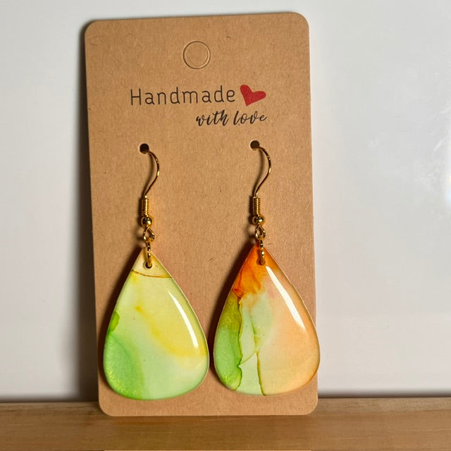 Fluid Art earrings (*colour mix)