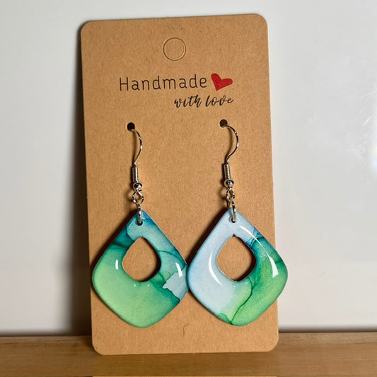 Fluid Art earrings (*colour mix)