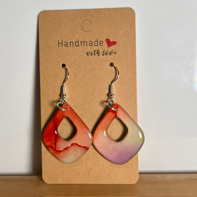 Fluid Art earrings (*colour mix)