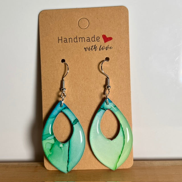 Fluid Art earrings (*colour mix)