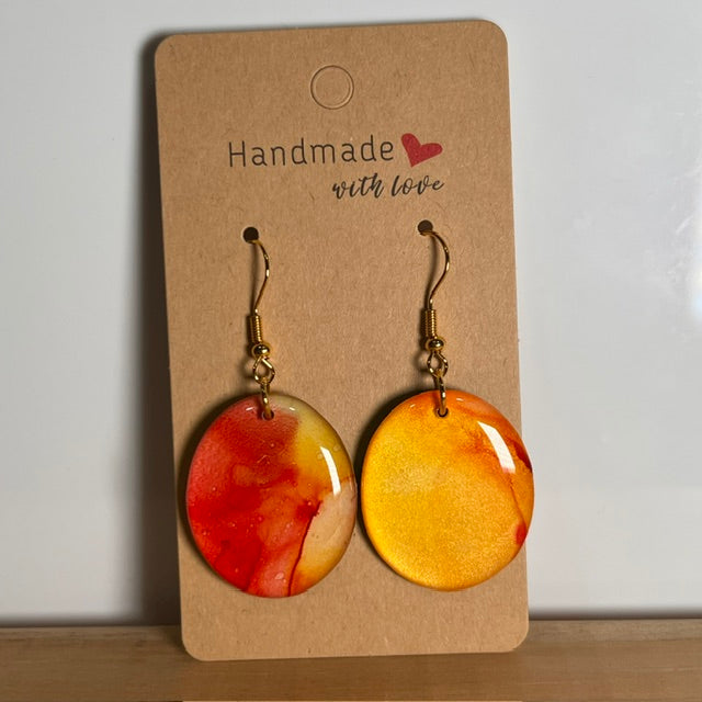 Fluid Art earrings (*colour mix)