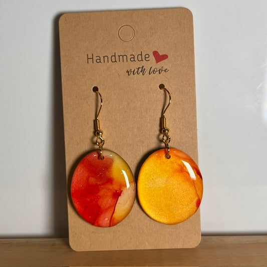 Fluid Art earrings (*colour mix)