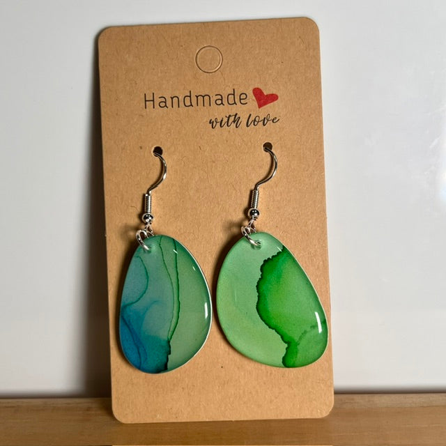 Fluid Art earrings (*colour mix)