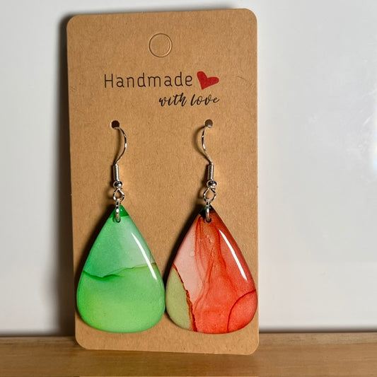 Fluid Art earrings (*colour mix)