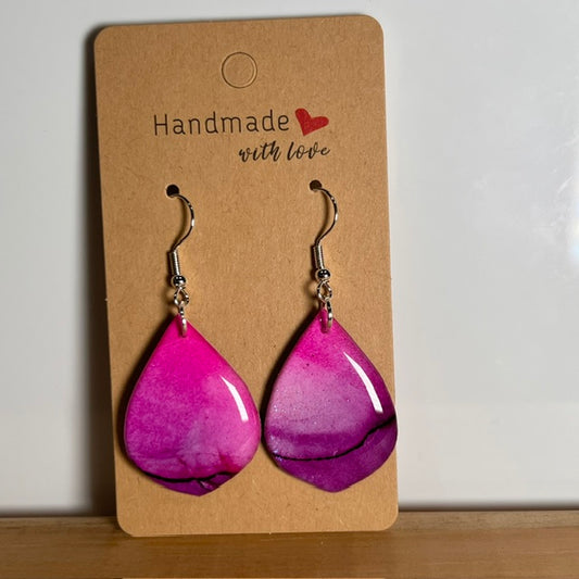 Fluid Art earrings (*colour mix)