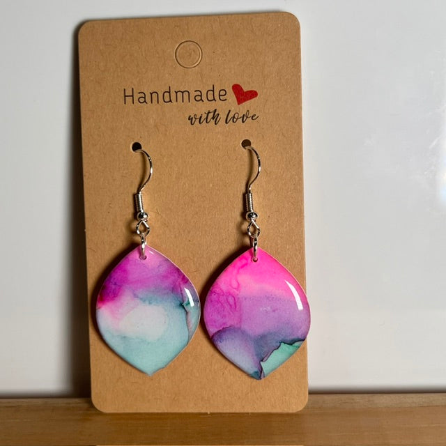 Fluid Art earrings (*colour mix)
