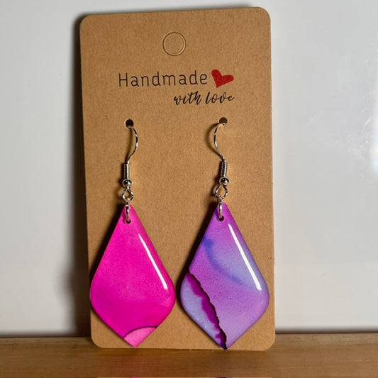 Fluid Art earrings (*colour mix)