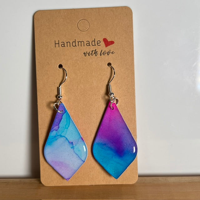 Fluid Art earrings (*colour mix)