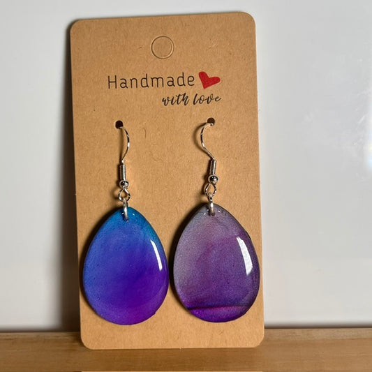 Fluid Art earrings (*colour mix)