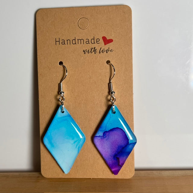 Fluid Art earrings (*colour mix)