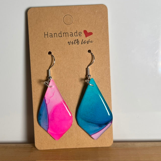 Fluid Art earrings (*colour mix)