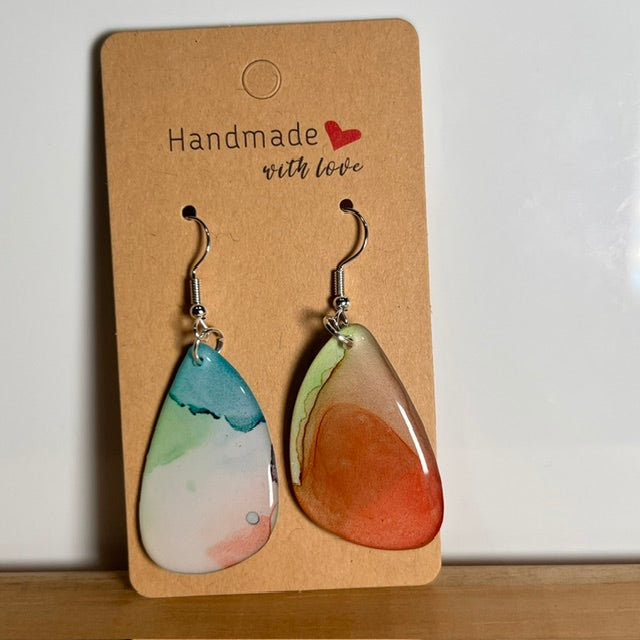 Fluid Art earrings (*colour mix)