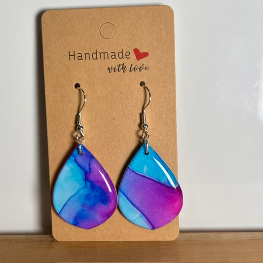 Fluid Art earrings (*colour mix)