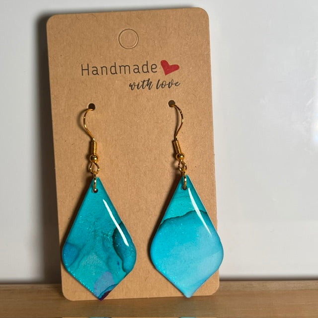 Fluid Art earrings (*colour mix)