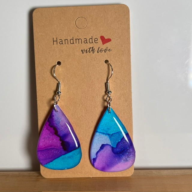 Fluid Art earrings (*colour mix)
