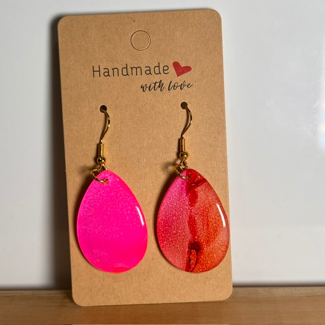 Fluid Art earrings (*colour mix)