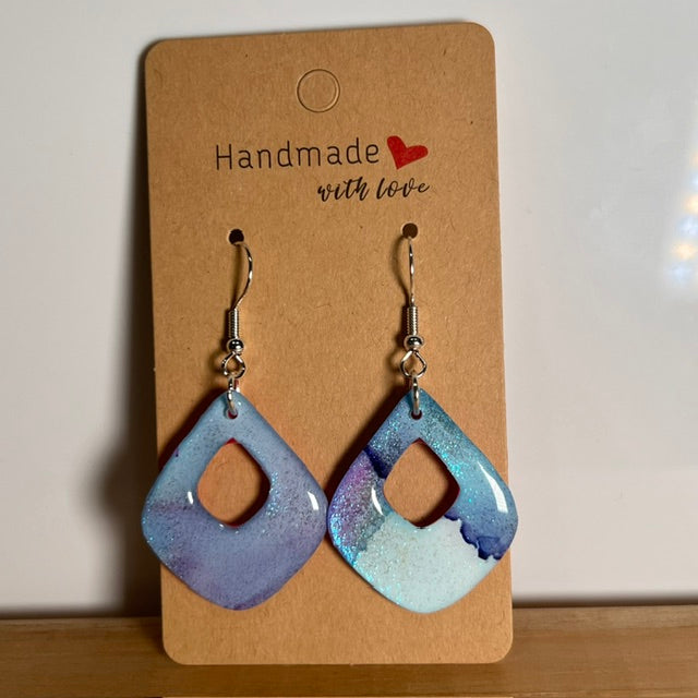 Fluid Art earrings (*colour mix)
