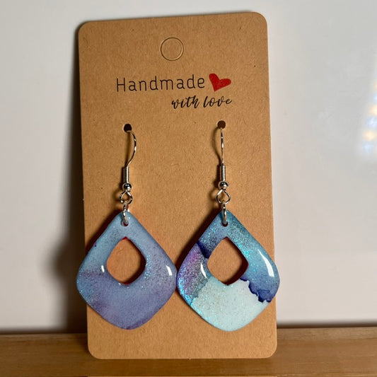 Fluid Art earrings (*colour mix)