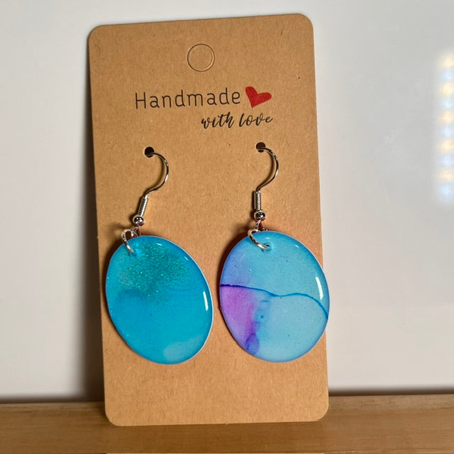Fluid Art earrings (*colour mix)