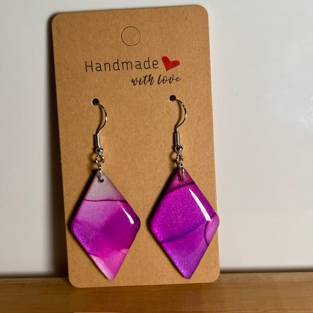 Fluid Art earrings (*colour mix)