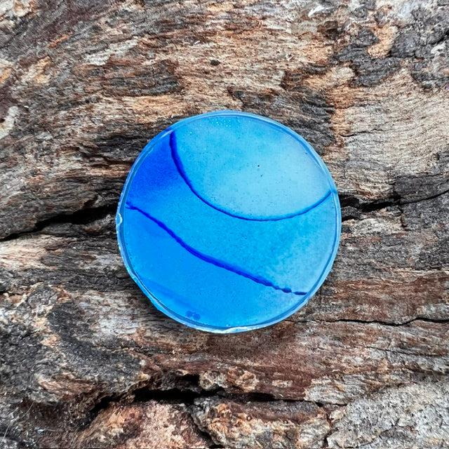Fluid Art tag - circle small