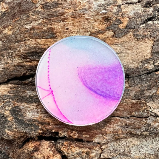 Fluid Art tag - circle medium