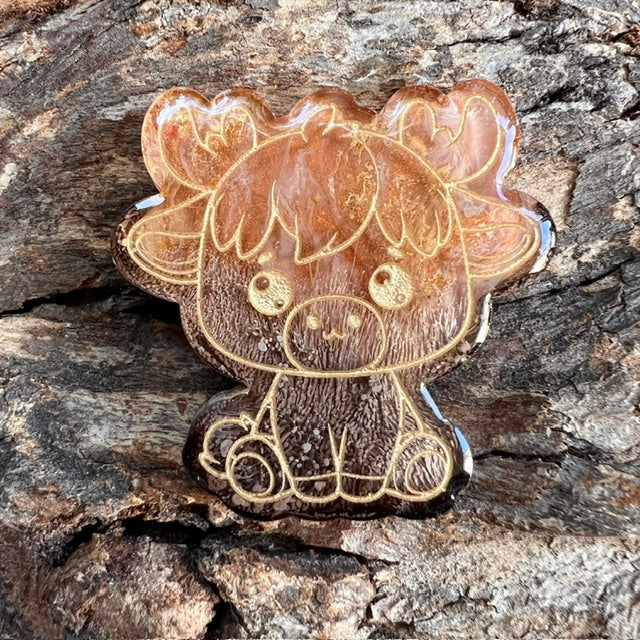 Highland cow tag