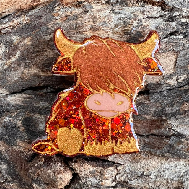 Highland cow tag